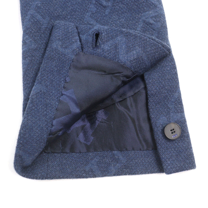Great KITON tailored jacket All-over logo print, single-breasted 50 UGS0101K06S4203000