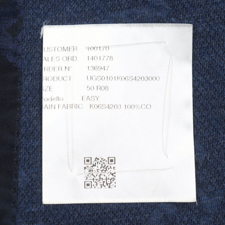 Great KITON tailored jacket All-over logo print, single-breasted 50