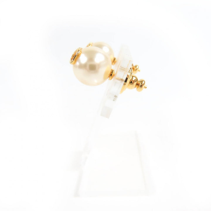 Excellent Valentino Garavani Pierce V logo signature with pearl gold Women