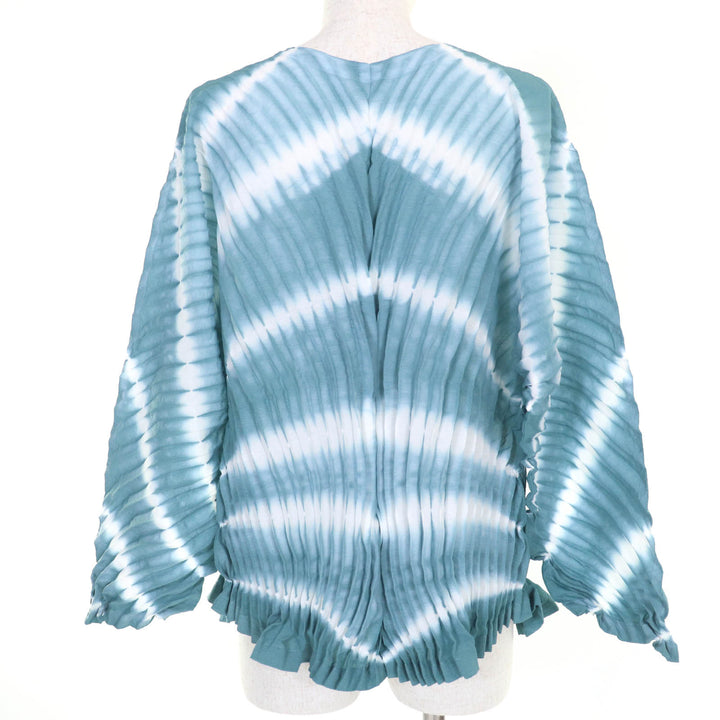 Excellent ISSEY MIYAKE cardigan Pleated long sleeves Women 2 IM12FO607