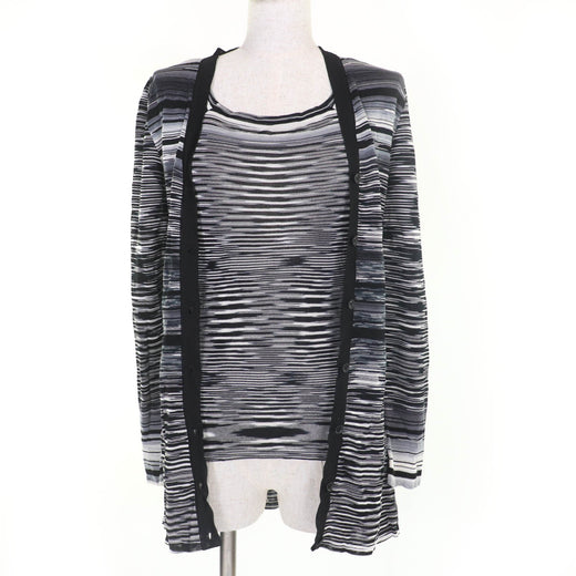 Excellent Missoni ensemble Long-sleeved knit cardigans Sleeveless tops black