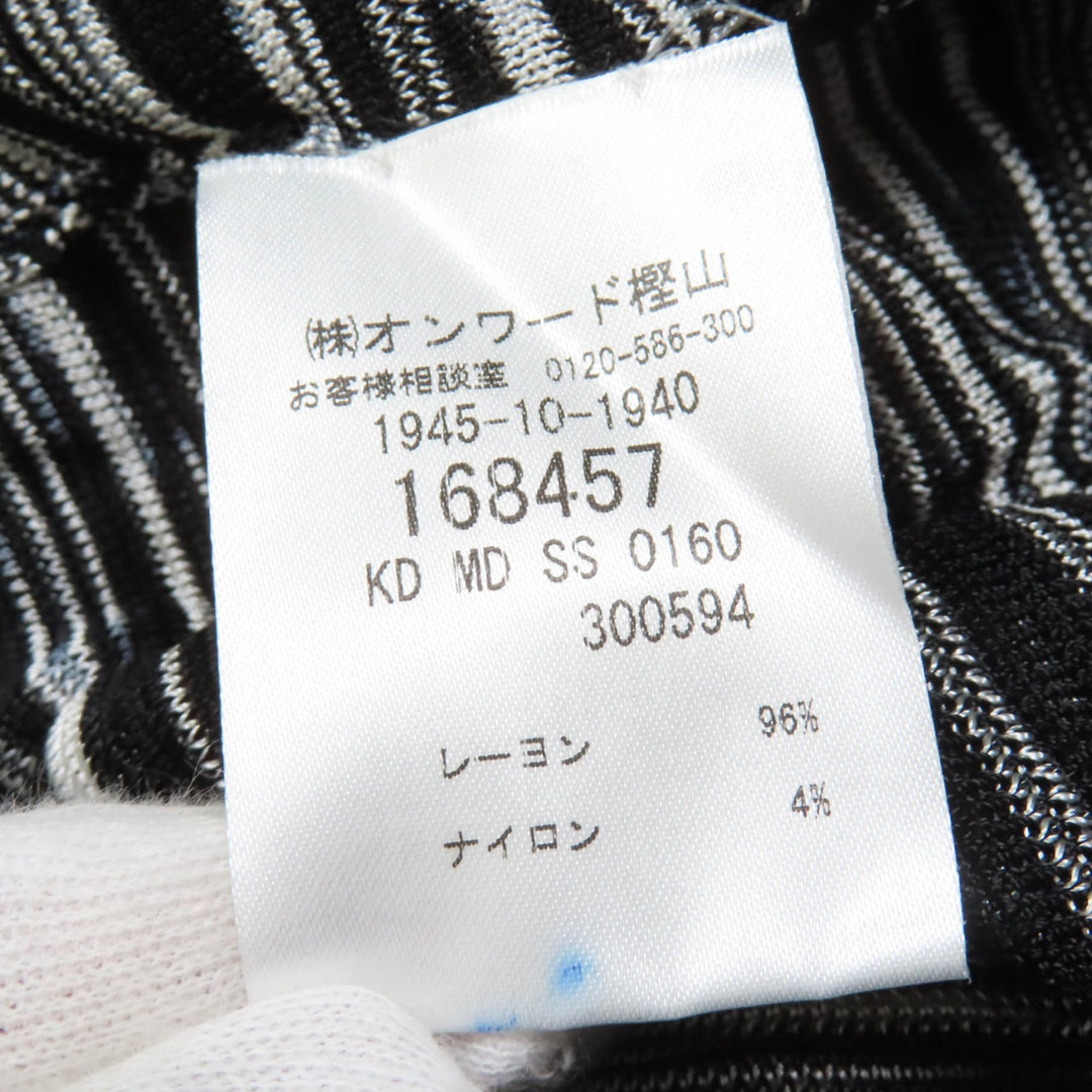 素晴らしいミッソーニアンサンブル長袖ニットカーディガンノースリーブトップスブラックレーヨンレディース
