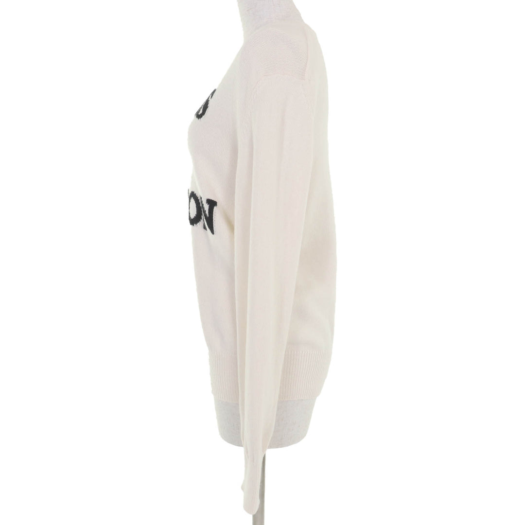 Great LOUIS VUITTON knit LOUIS 4 VUITTON long sleeve Ivory cotton Women L