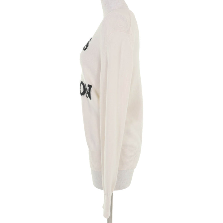 Great LOUIS VUITTON knit LOUIS 4 VUITTON long sleeve Ivory cotton Women L