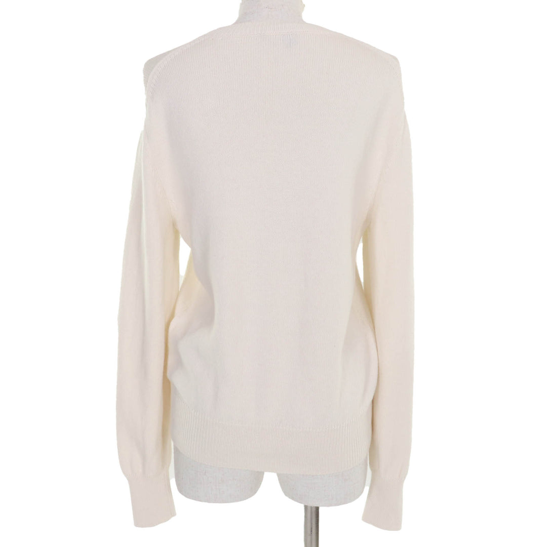 Great LOUIS VUITTON knit LOUIS 4 VUITTON long sleeve Ivory cotton Women L