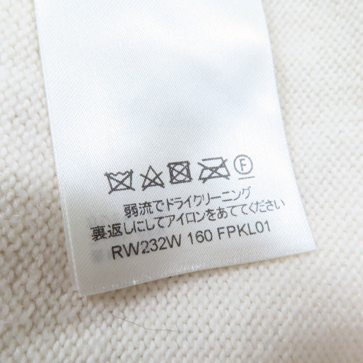 Great LOUIS VUITTON knit LOUIS 4 VUITTON long sleeve Ivory cotton Women L