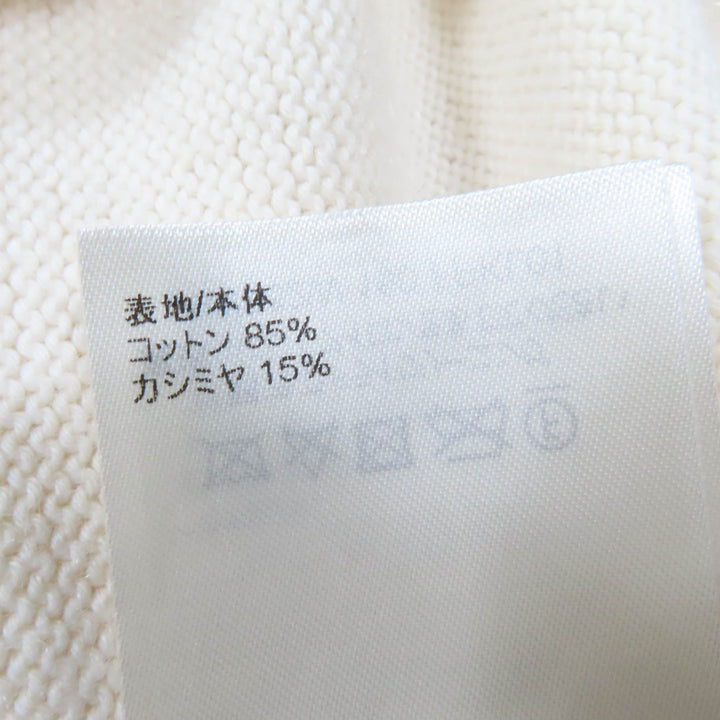 Great LOUIS VUITTON knit LOUIS 4 VUITTON long sleeve Ivory cotton Women L