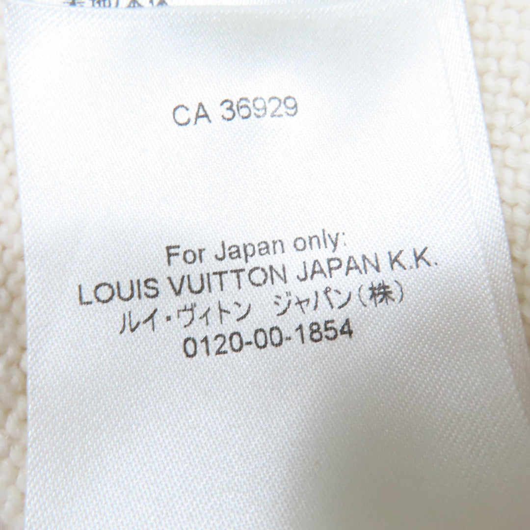 Great LOUIS VUITTON knit LOUIS 4 VUITTON long sleeve Ivory cotton Women L