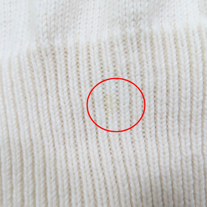 Great LOUIS VUITTON knit LOUIS 4 VUITTON long sleeve Ivory cotton Women L