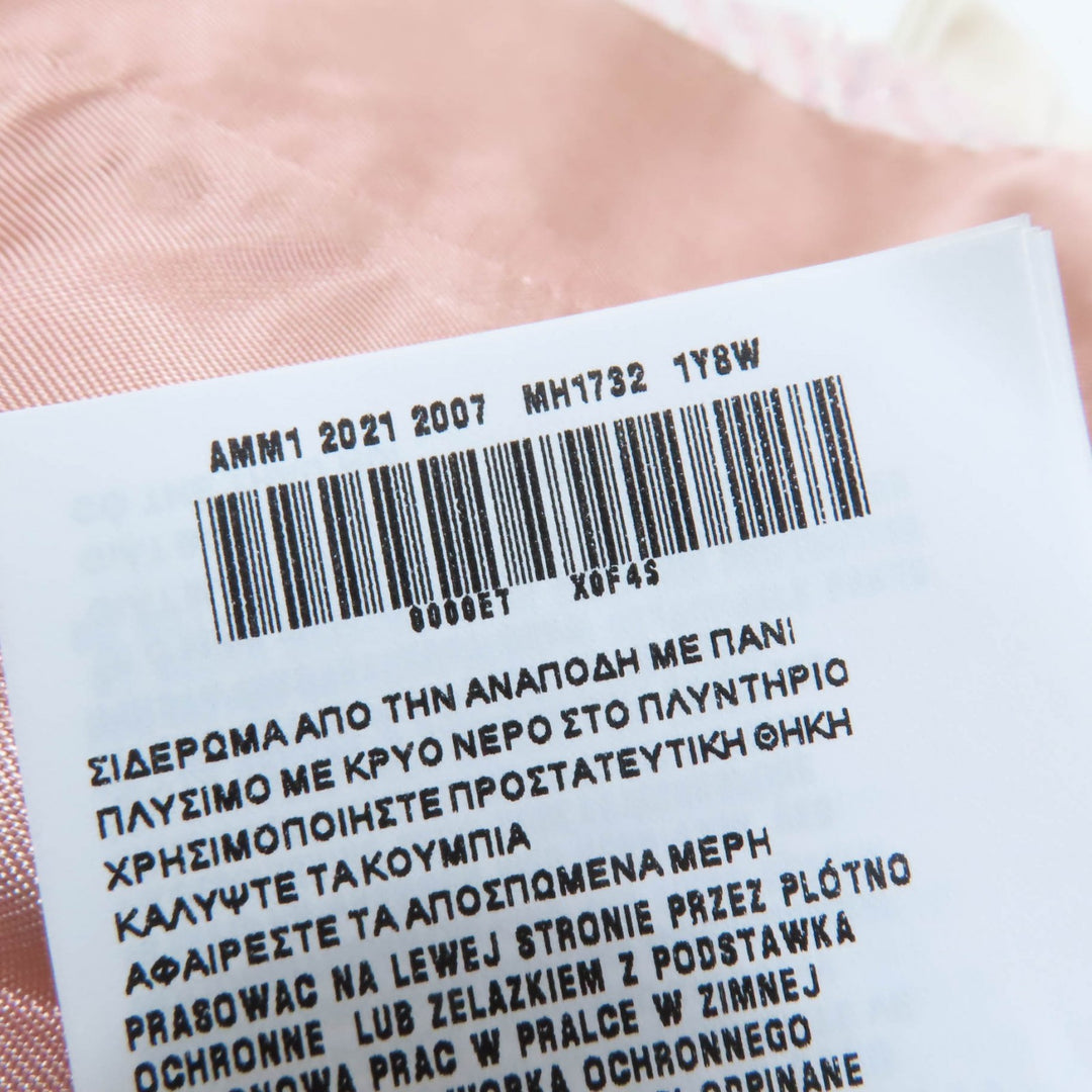 Excellent MIUMIU Jacket Cropped sequined tweed dress pink Virgin Women 36 MH1732