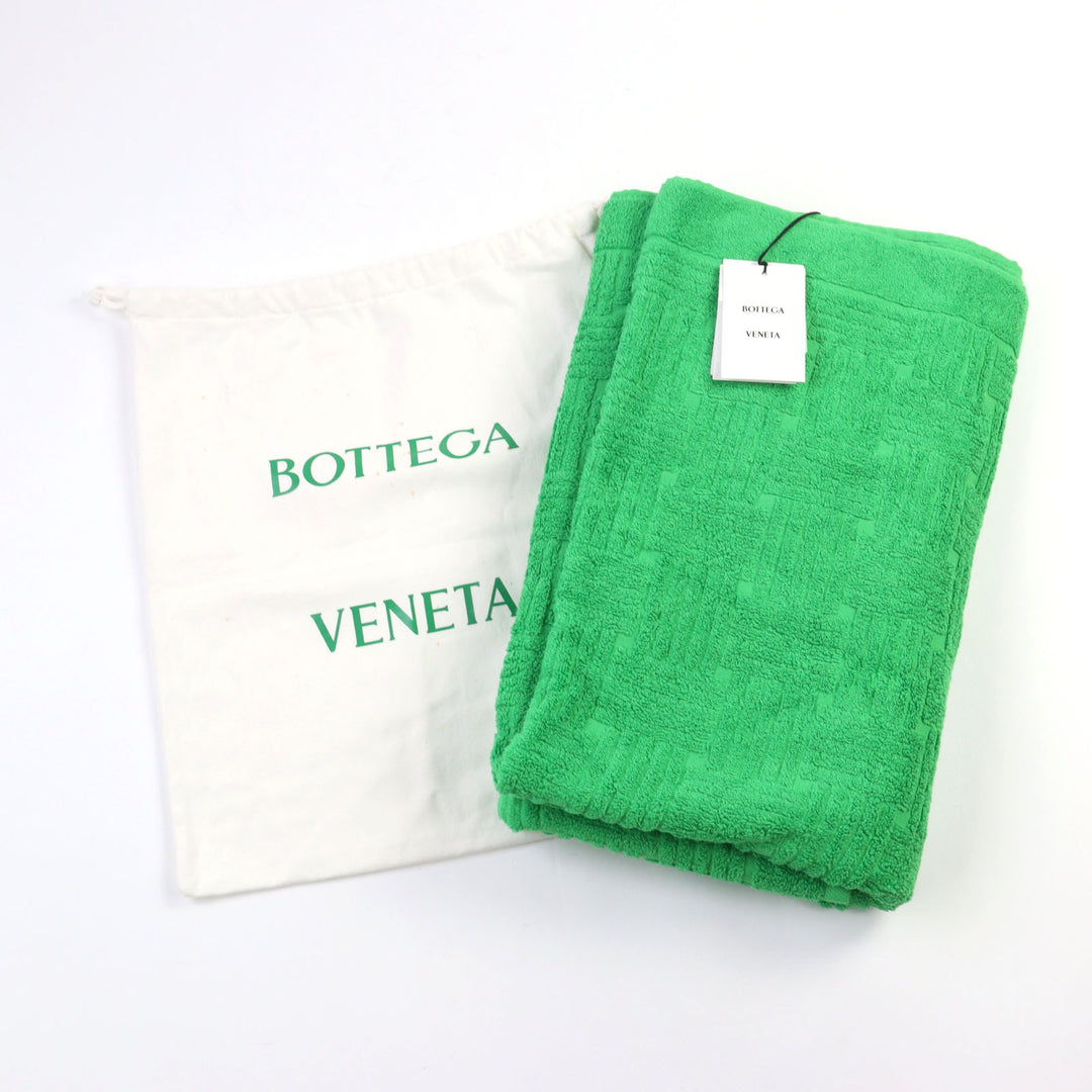Pristine BOTTEGAVENETA towel BEACH TOWEL COTTON TERRY Terry cloth, large 651118