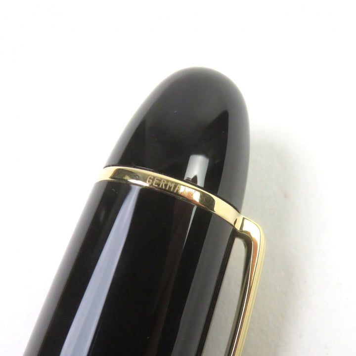 モンブラン 万年筆 マイスターシュテュック 149 ホワイトスターロゴ刻印 ブラックゴールド 18K