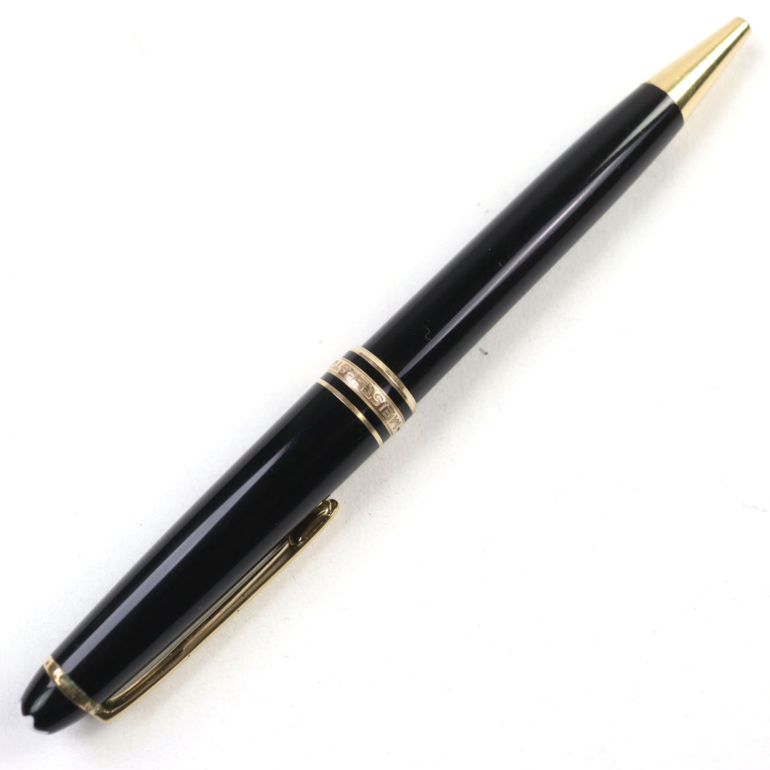 Very Good MONTBLANC Ballpoint pen Meisterstück Classic White Star Twist style
