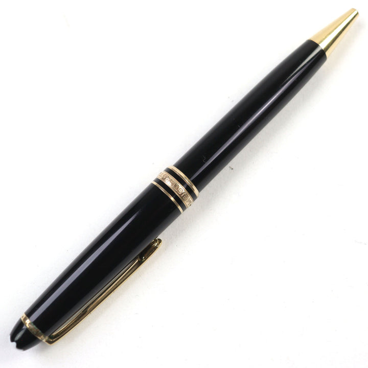 Very Good MONTBLANC Ballpoint pen Meisterstück Classic White Star Twist style