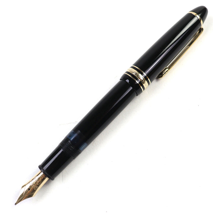 MONTBLANC fountain pen Meisterstück 146 Logo engraved White Star Suction 14K