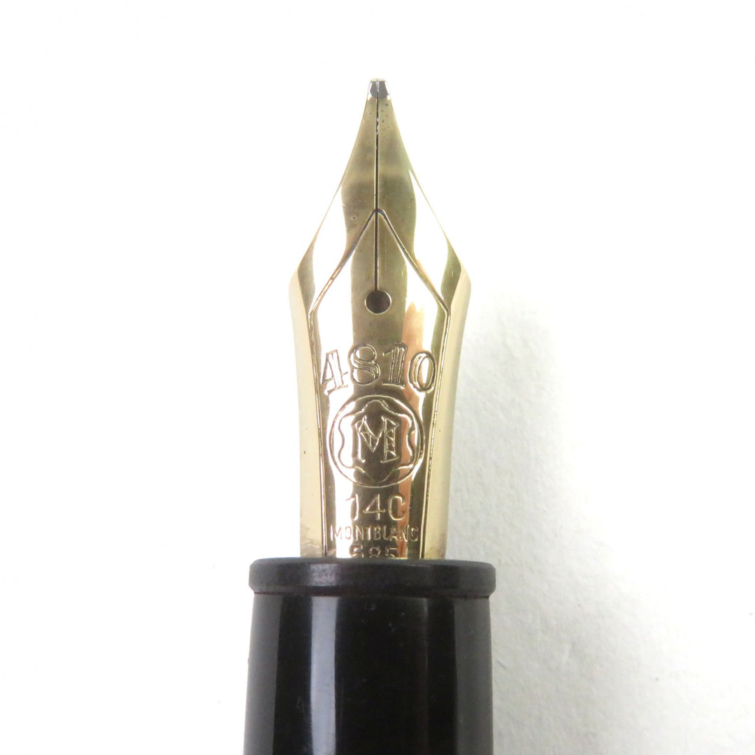 MONTBLANC fountain pen Meisterstück 146 Logo engraved White Star Suction 14K