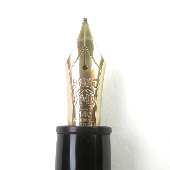 MONTBLANC fountain pen Meisterstück 146 Logo engraved White Star Suction 14K