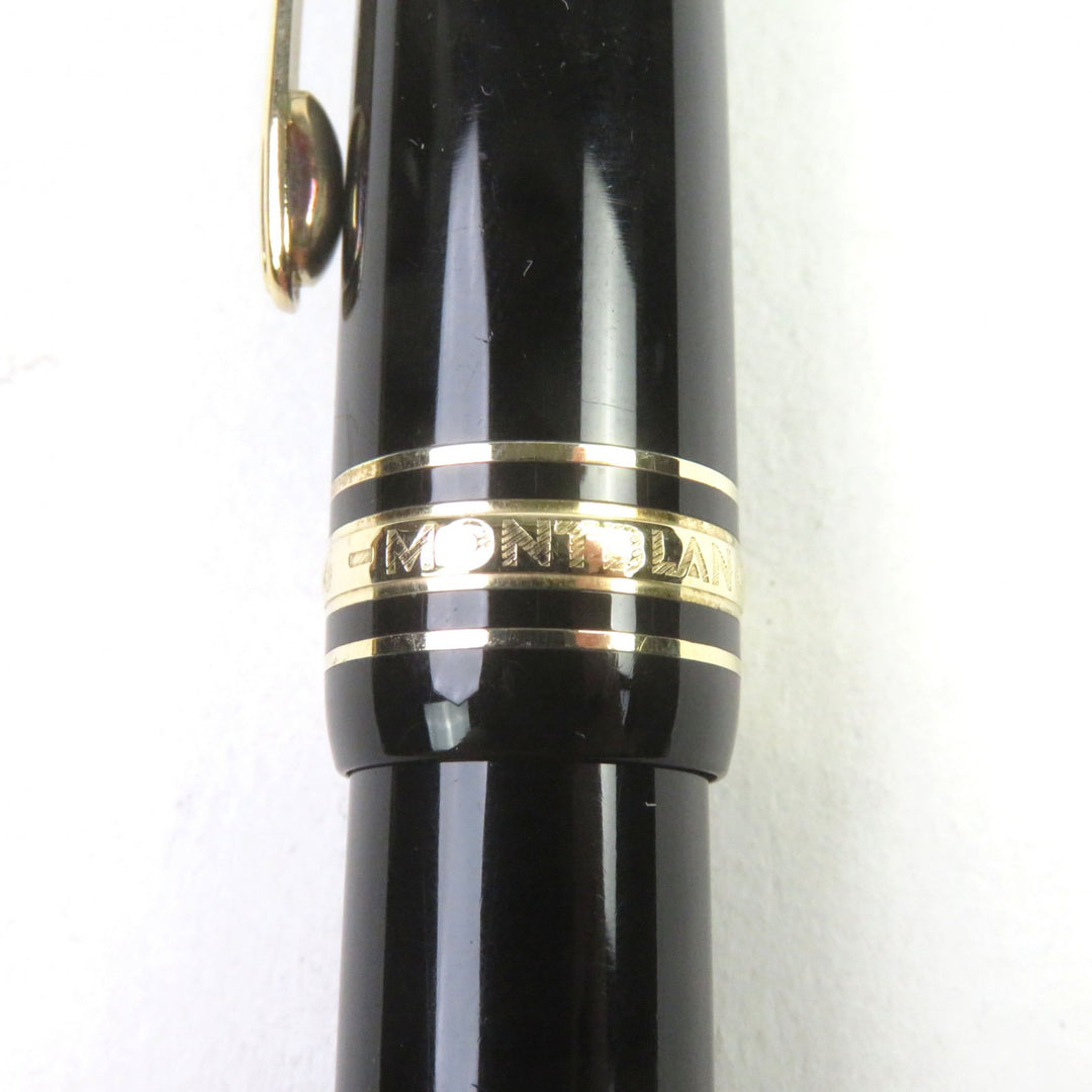 MONTBLANC fountain pen Meisterstück 146 Logo engraved White Star Suction 14K