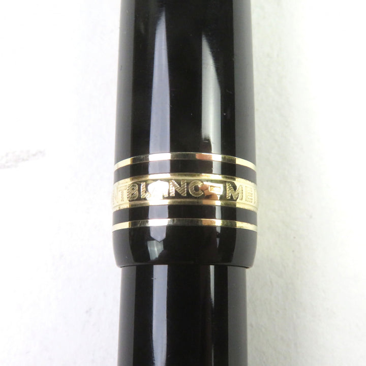 MONTBLANC fountain pen Meisterstück 146 Logo engraved White Star Suction 14K