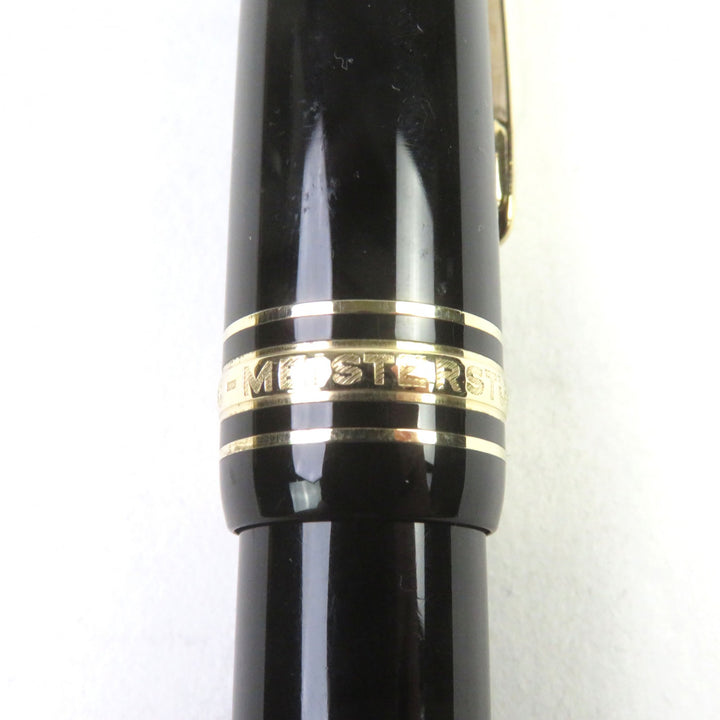 MONTBLANC fountain pen Meisterstück 146 Logo engraved White Star Suction 14K