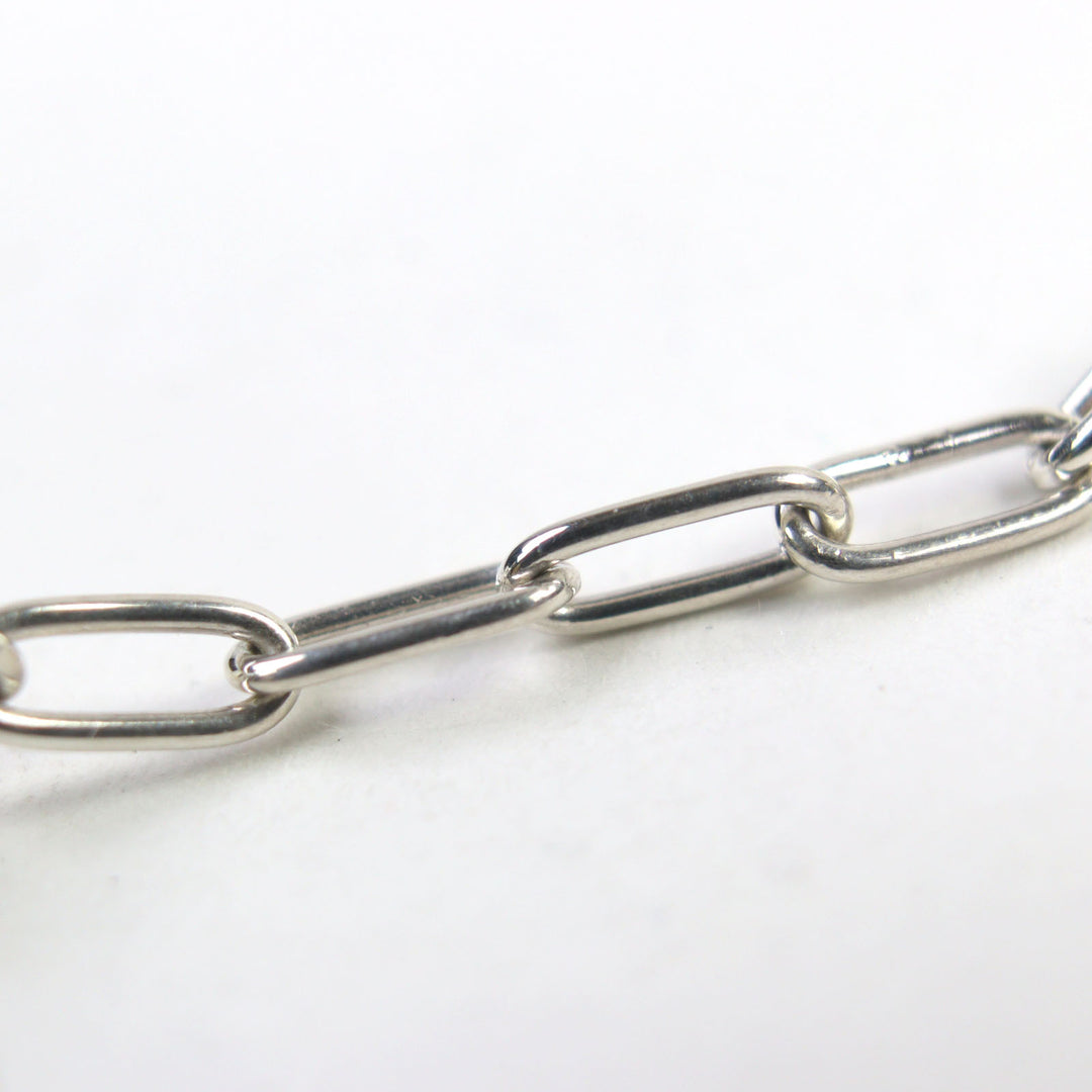 Excellent HERMES Ring Clochette Cadena Double Silver AG925 Women