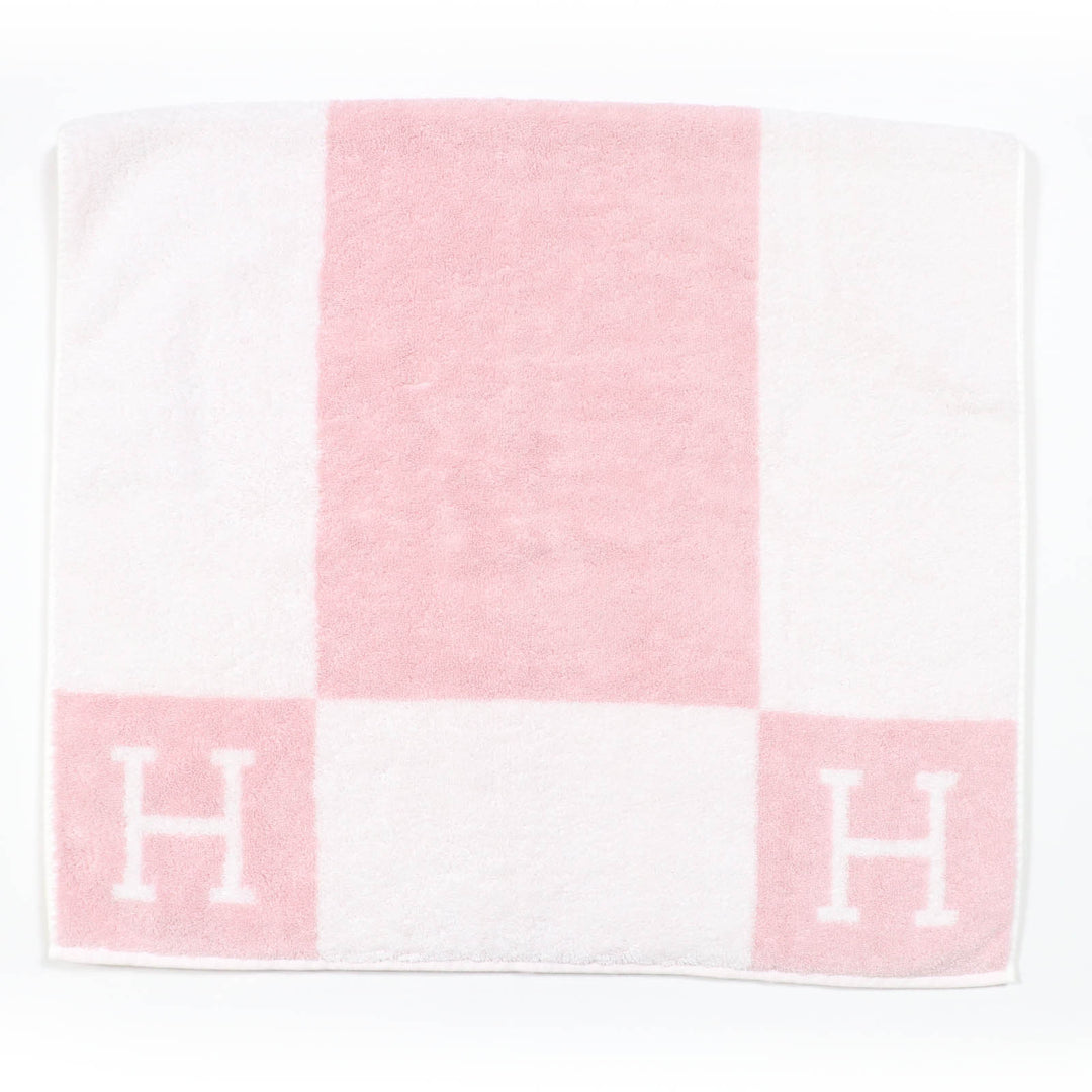 Pristine HERMES towel Avalon Bath Towel Large H logo pink cotton Women