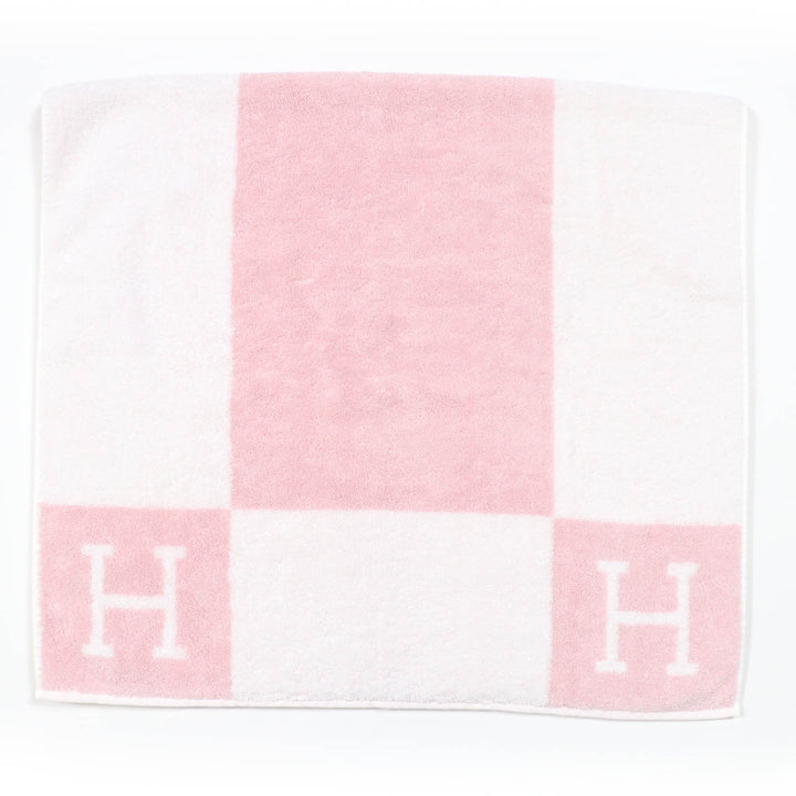 Pristine HERMES towel Avalon Bath Towel Large H logo pink cotton Women