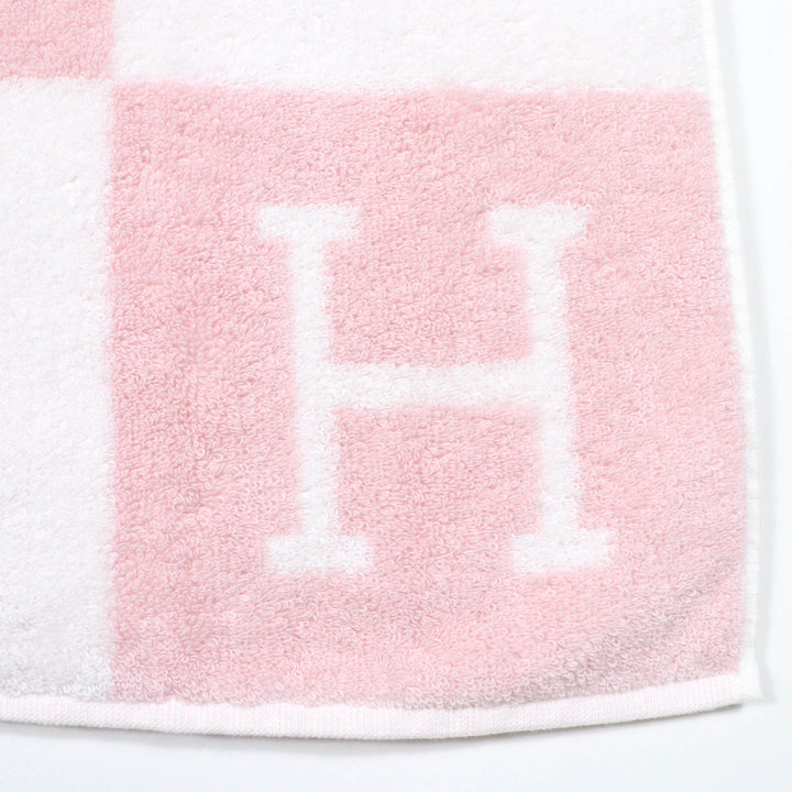 Pristine HERMES towel Avalon Bath Towel Large H logo pink cotton Women