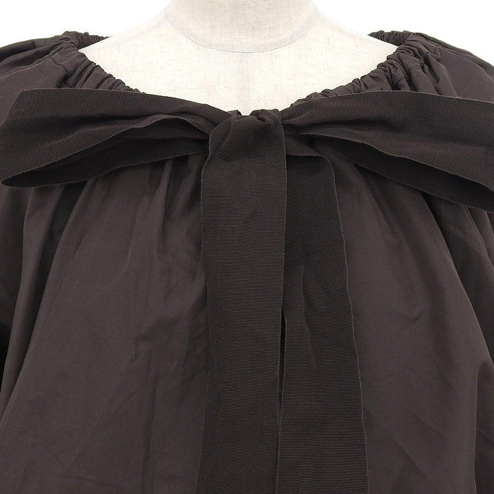Excellent PATOU blouse Brown polyester Women 34 21AA4-T0026-11