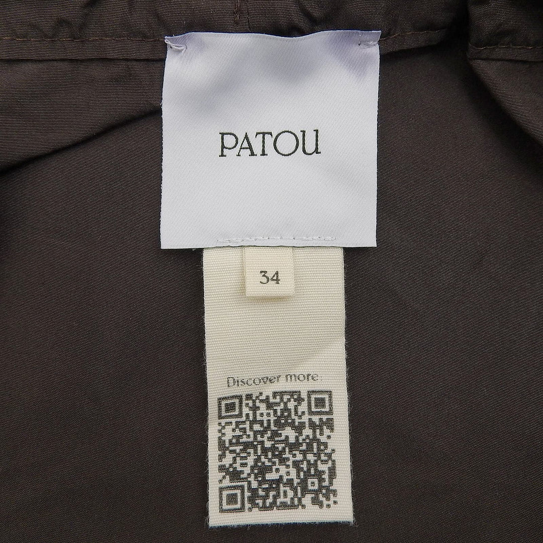 Excellent PATOU blouse Brown polyester Women 34 21AA4-T0026-11