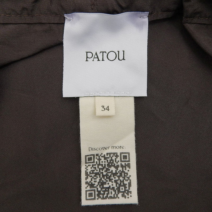 Excellent PATOU blouse Brown polyester Women 34 21AA4-T0026-11