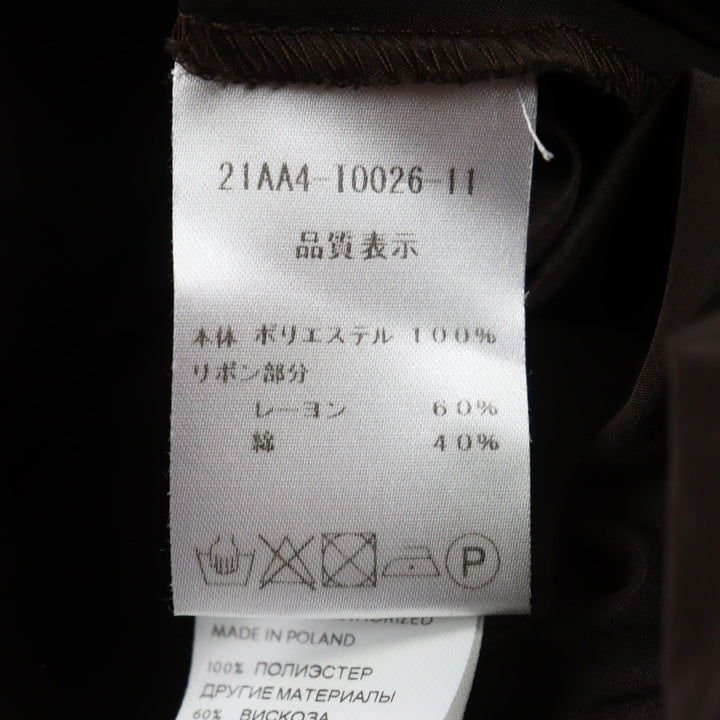 Excellent PATOU blouse Brown polyester Women 34 21AA4-T0026-11