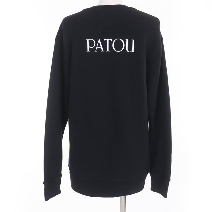エクセレント PATOU スウェット バックロゴ 長袖 ブラック コットン レディース M 21PA1-JE018-95