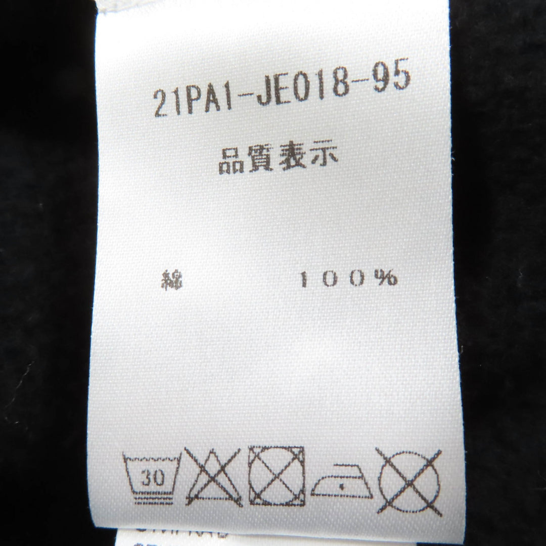 エクセレント PATOU スウェット バックロゴ 長袖 ブラック コットン レディース M 21PA1-JE018-95