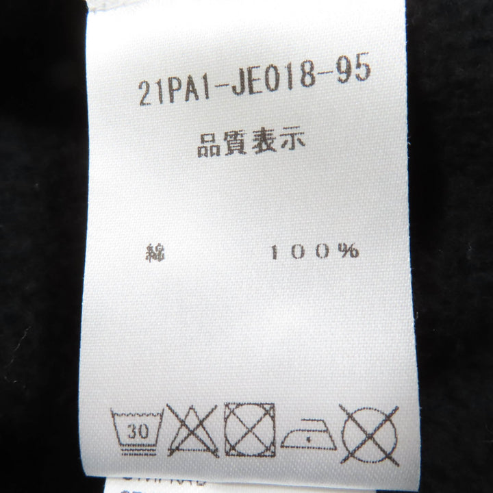 エクセレント PATOU スウェット バックロゴ 長袖 ブラック コットン レディース M 21PA1-JE018-95