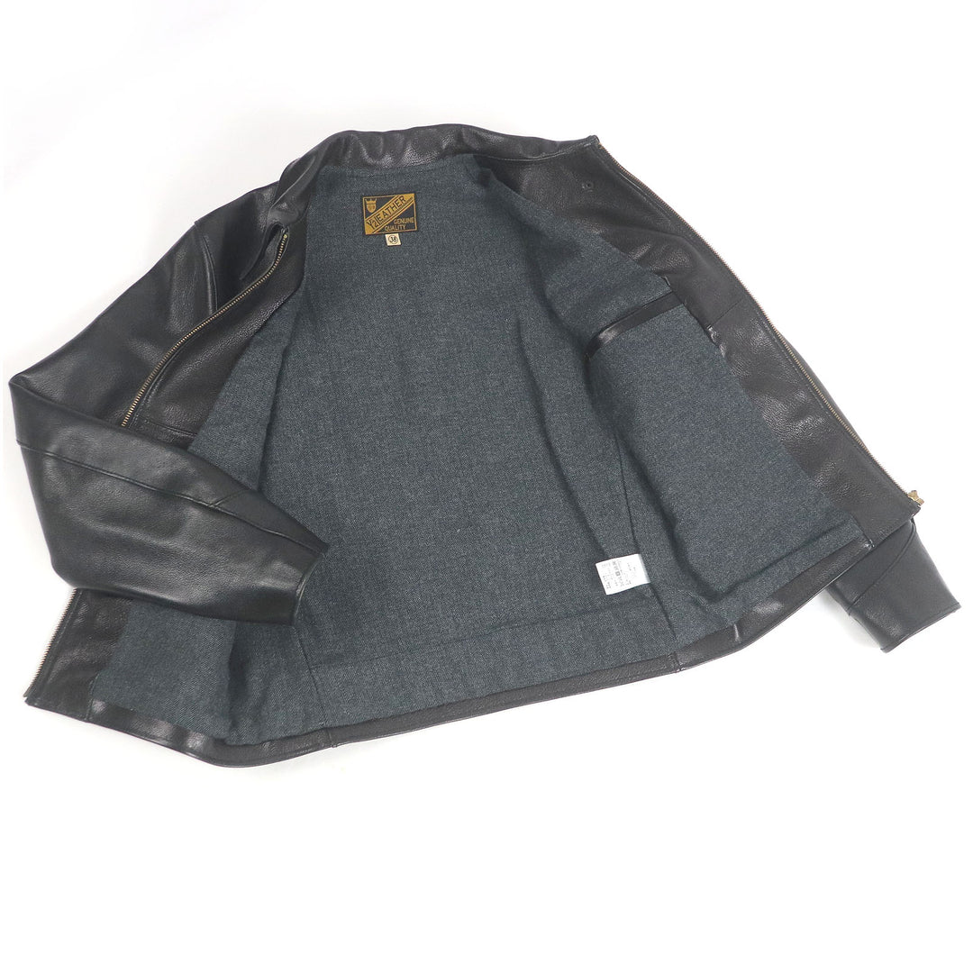 優れたY'2 LEATHERレザージャケットGOAT SKIN SPORTS JKTゴートスキン38 GR-45