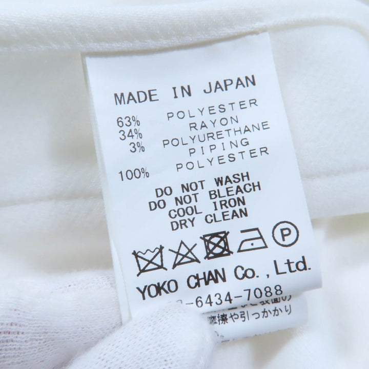 Pristine YOKO CHAN Tunic Sleeveless with fake pearls white polyester Women 38