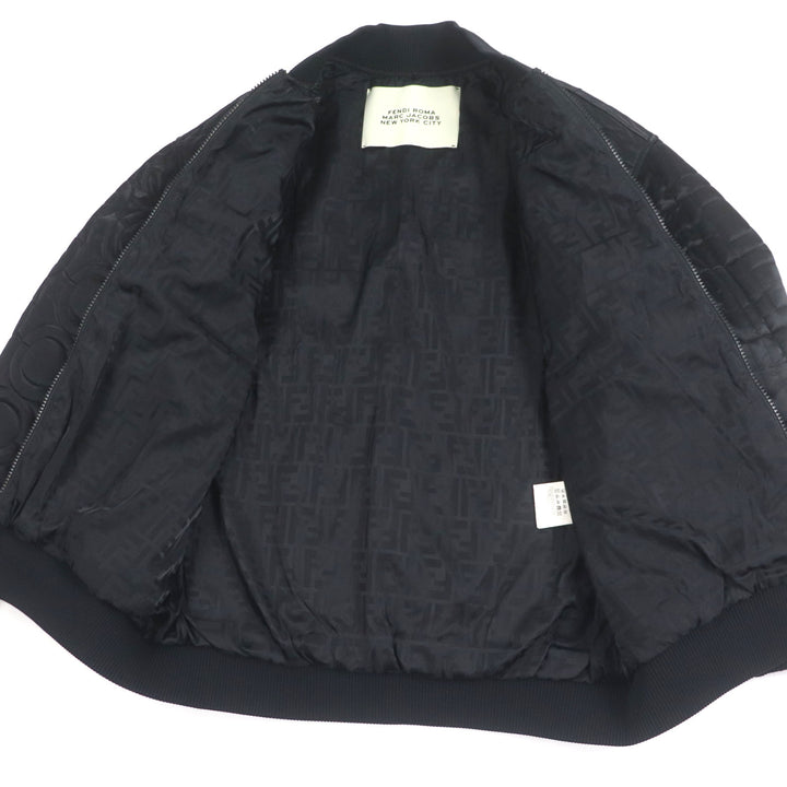 Excellent FENDI×MARC JACOBS Bomber jacket black Nylon mens XS FAN104