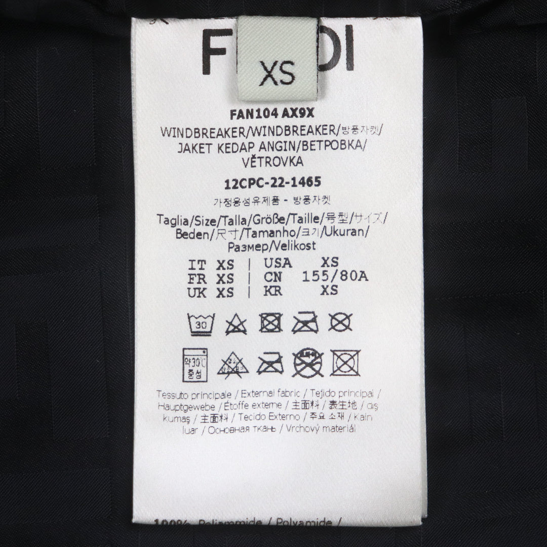 Excellent FENDI×MARC JACOBS Bomber jacket black Nylon mens XS FAN104