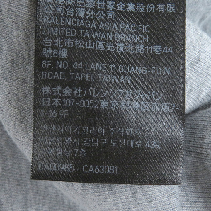 Excellent BALENCIAGA hoodie BOXING LINED HOODIE Crack logo pullover gray