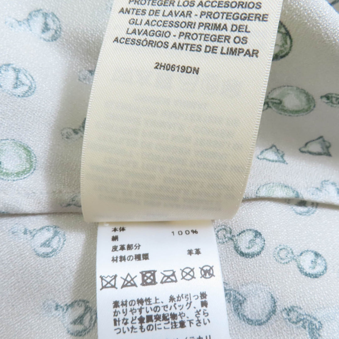 素晴らしいHERMESトップスグレージュシルクレディース40 2H0619DN