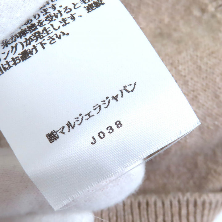 メゾンマルジェラ パーカー ニットプルオーバー ベージュ ウール レディース S S51GU0132 美品