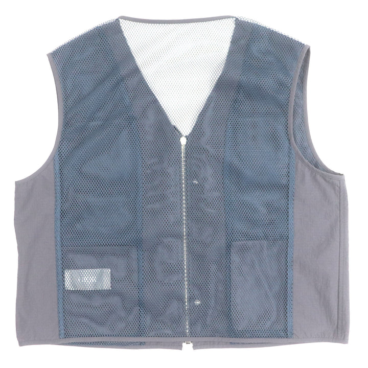 Pristine DIOR Best Multi Pocket Zipup Vest gray Nylon mens 52 383C670A5771