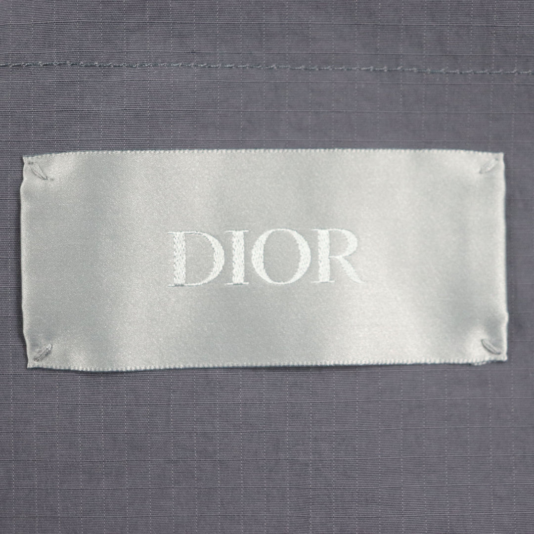 新品 DIOR ベスト マルチポケット ジップアップ ベスト グレー ナイロン メンズ 52 383C670A5771