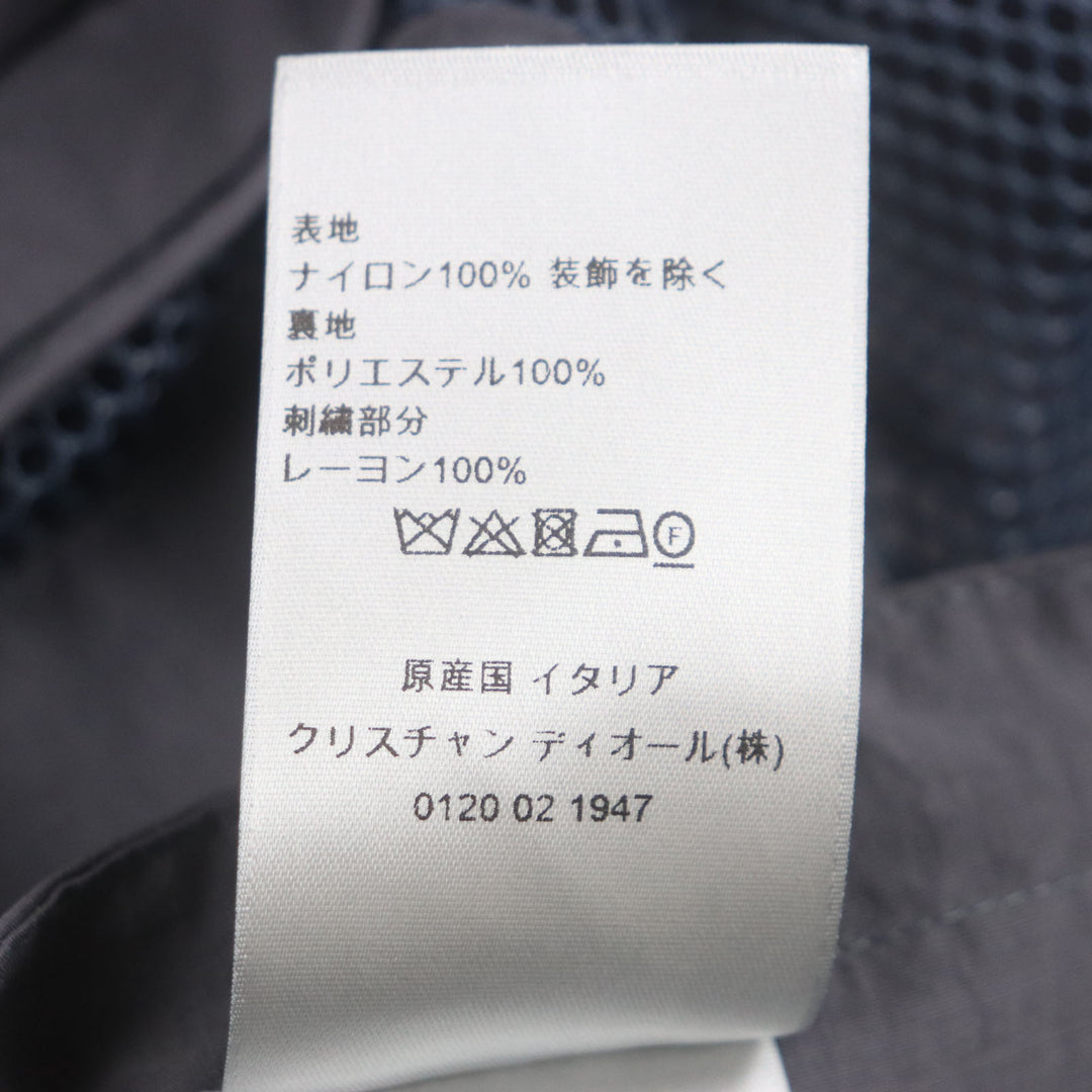 新品 DIOR ベスト マルチポケット ジップアップ ベスト グレー ナイロン メンズ 52 383C670A5771