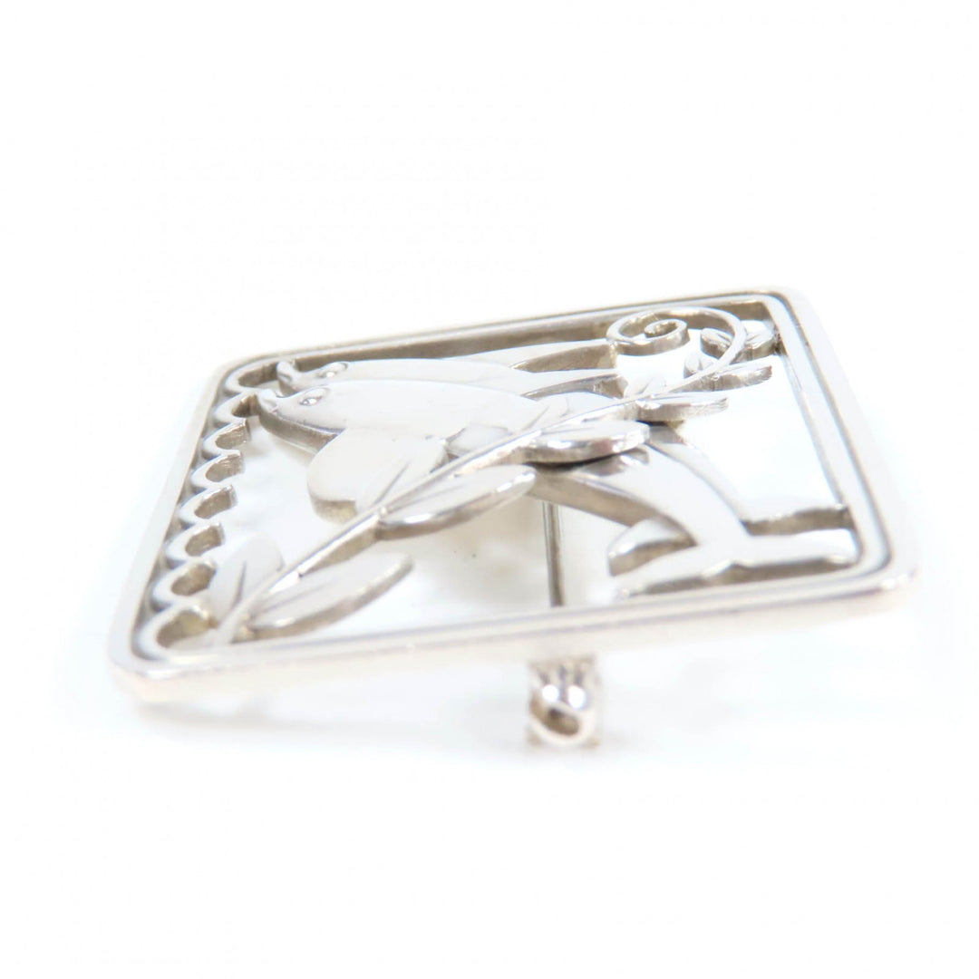 Great Georg Jensen Brooch Dolphin dolphin Silver 925 Women 251