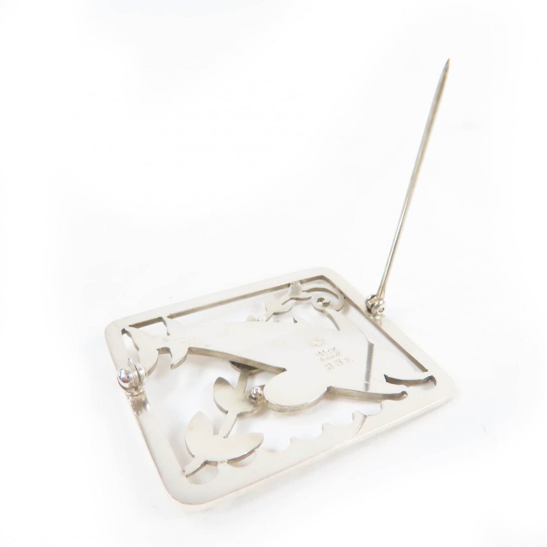 Great Georg Jensen Brooch Dolphin dolphin Silver 925 Women 251