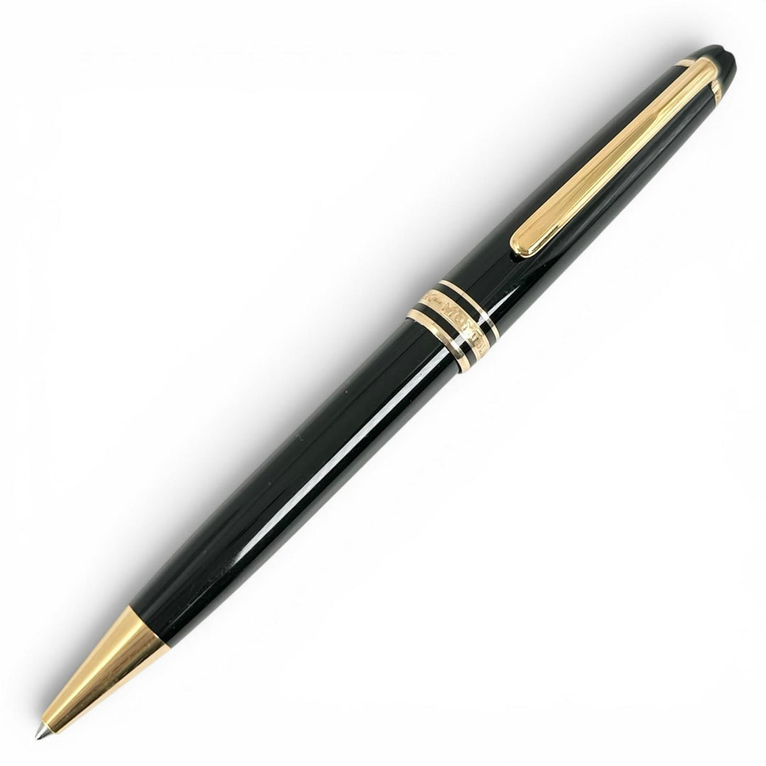 Very Good MONTBLANC Ballpoint pen Meistersteck White Star Twist Type black mens