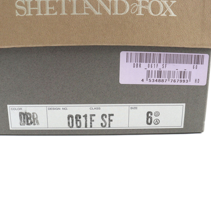 素晴らしいSHETLANDFOXレザーシューズキャップトゥビジネスシューズボルドーレザーメンズ6