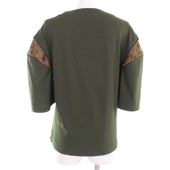 素晴らしい LOUIS VUITTON 半袖Tシャツ カーキ コットン レディース XL